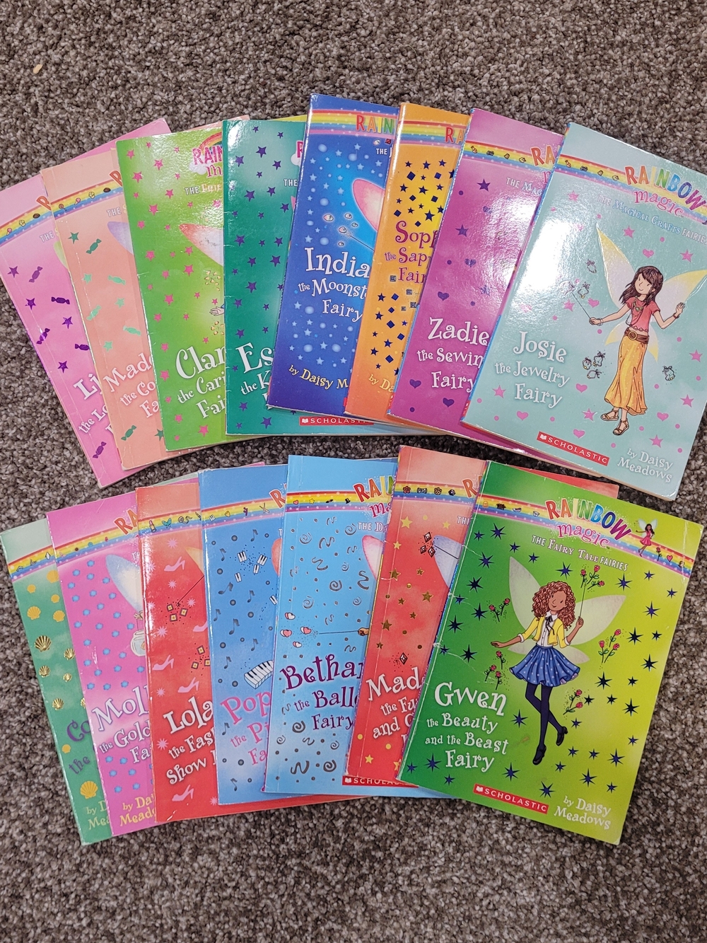 Rainbow Magic Scholastic Fairy Book Set - Lot Of 15